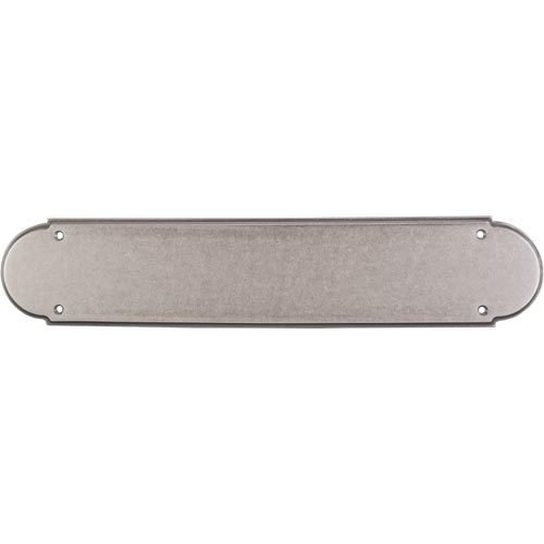 Top Knobs Non-beaded Push Plate in Pewter Antique