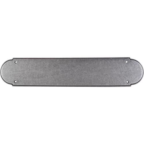 Top Knobs Non-beaded Push Plate in Pewter