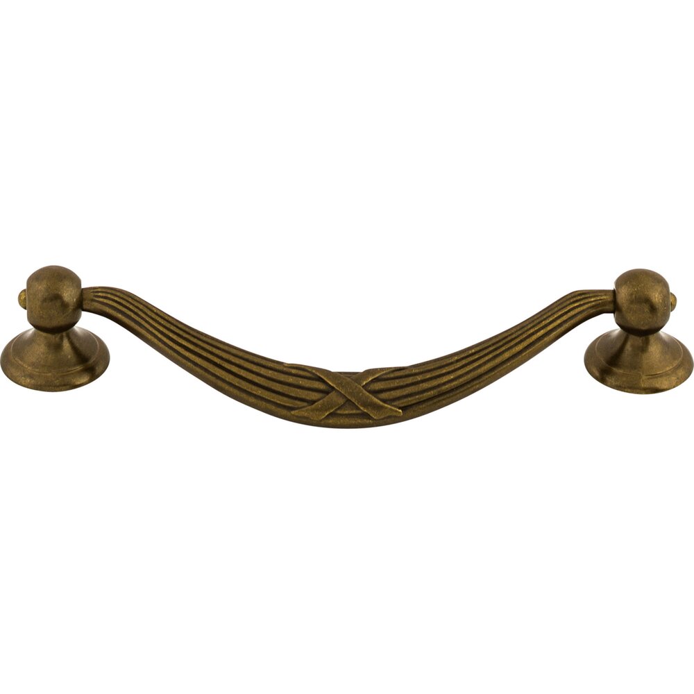 Top Knobs Ribbon & Reed 5 1/16" Centers Drop Pull in German Bronze