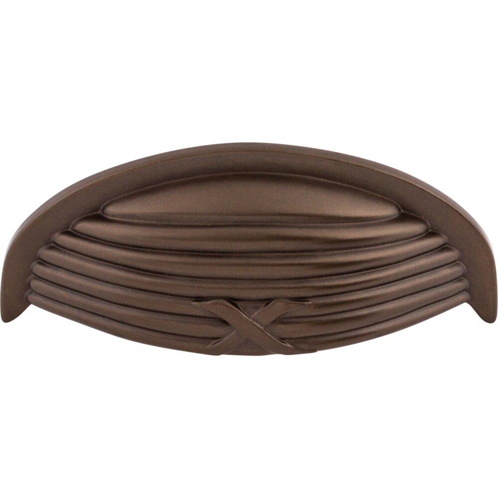 Top Knobs Ribbon & Reed 3" Centers Cup Pull in Oil Rubbed Bronze