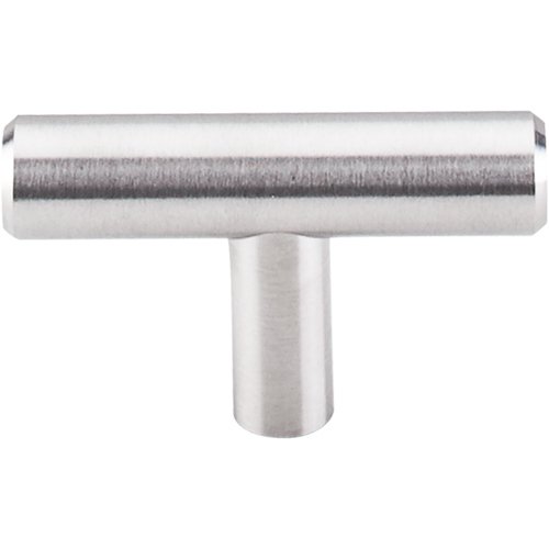 Top Knobs Solid T-Handle 2" Long Bar Knob in Brushed Stainless Steel