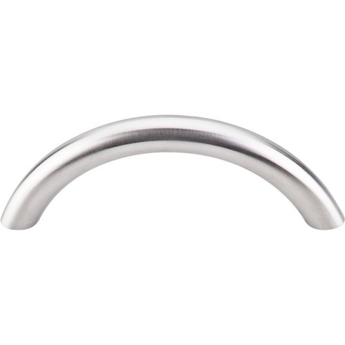 Top Knobs Solid Bowed 3" Centers Bar Pull in Brushed Stainless Steel
