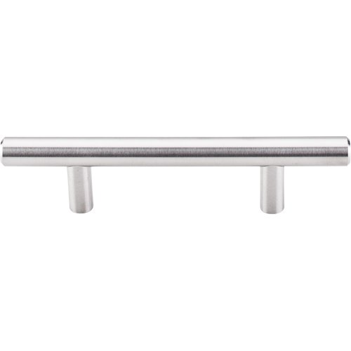 Top Knobs Solid Bar 3" Centers Bar Pull in Brushed Stainless Steel