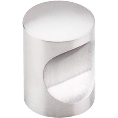 Top Knobs Indent 13/16" Diameter Knob in Brushed Stainless Steel