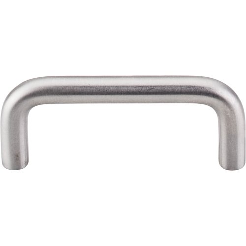 Top Knobs Bent Bar (10mm Diameter) 3" Centers Bar Pull in Brushed Stainless Steel