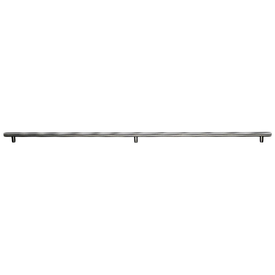 Top Knobs Hollow 3 posts - 2 x 15 3/8" Centers Bar Pull in Brushed Stainless Steel
