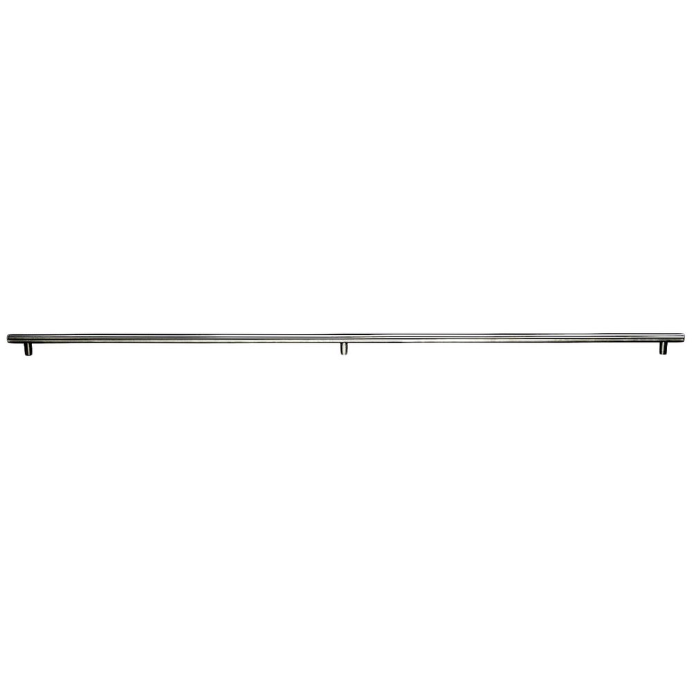 Top Knobs Hollow 3 posts - 2 x 18 1/8" Centers Bar Pull in Brushed Stainless Steel