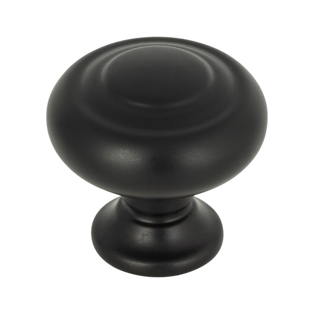 Top Knobs Kent 1 1/4" Diameter Mushroom Knob in Flat Black