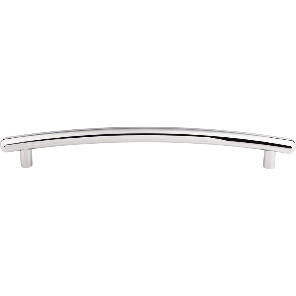 Top Knobs Curved 12" Centers Appliance Pull in Polished Chrome