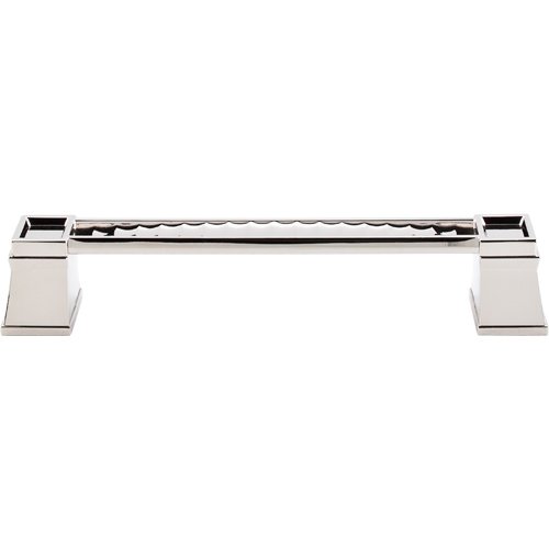 Top Knobs Great Wall - 6" Centers Pull in Polished Nickel