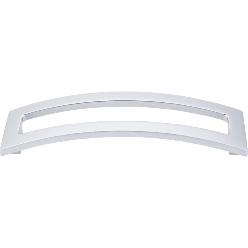 Top Knobs 5" Centers Euro Open Arched Pull in Aluminum