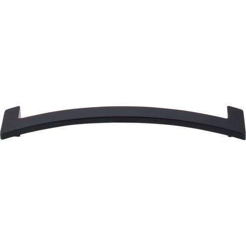 Top Knobs 5" Centers Euro Arched Pull in Flat Black