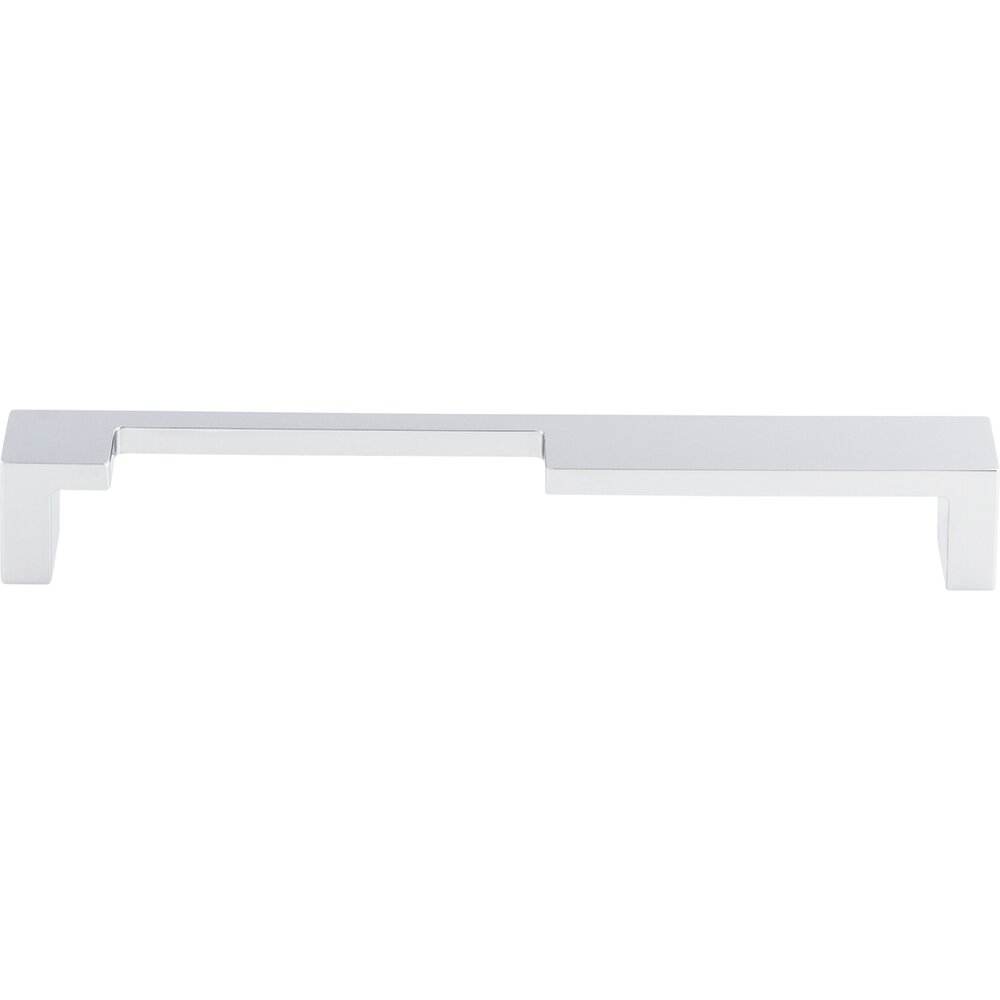 Top Knobs Modern Metro Notch Pull A 7" Centers Bar Pull in Polished Chrome