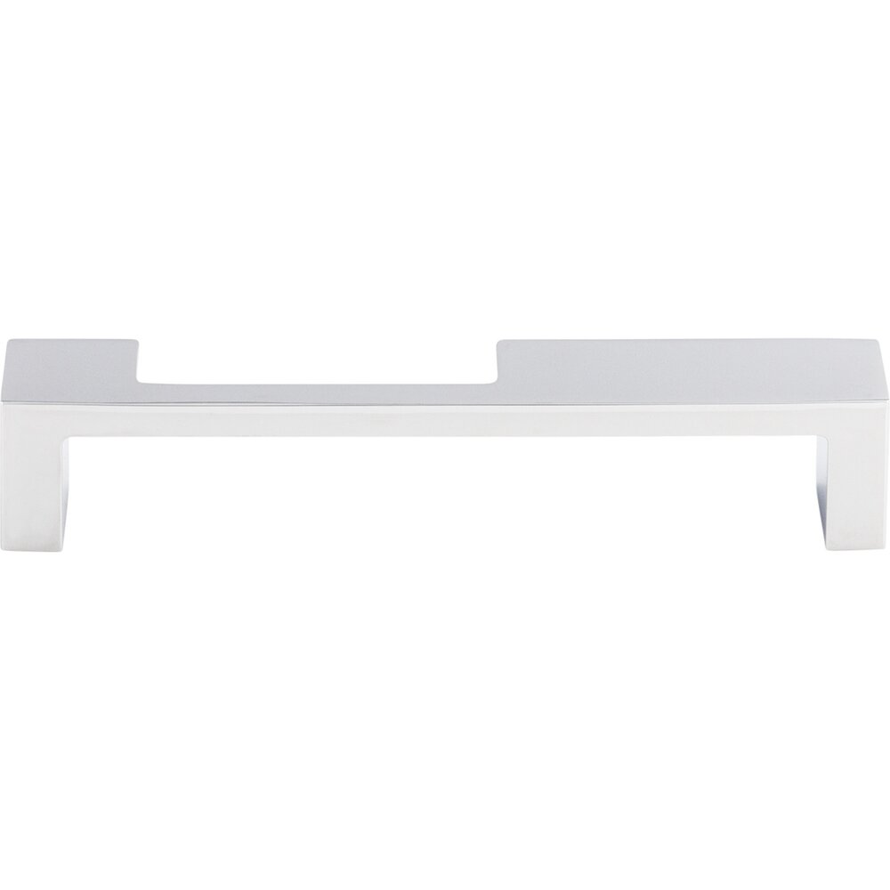 Top Knobs Modern Metro Notch Pull B 5" Centers Bar Pull in Polished Chrome
