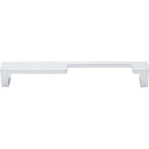 Top Knobs 7" Centers Modern Metro Notch Pull - B in Aluminum