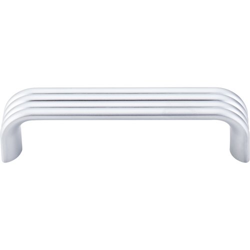 Top Knobs 3 3/4" Centers Modern Deco Pull in Aluminum