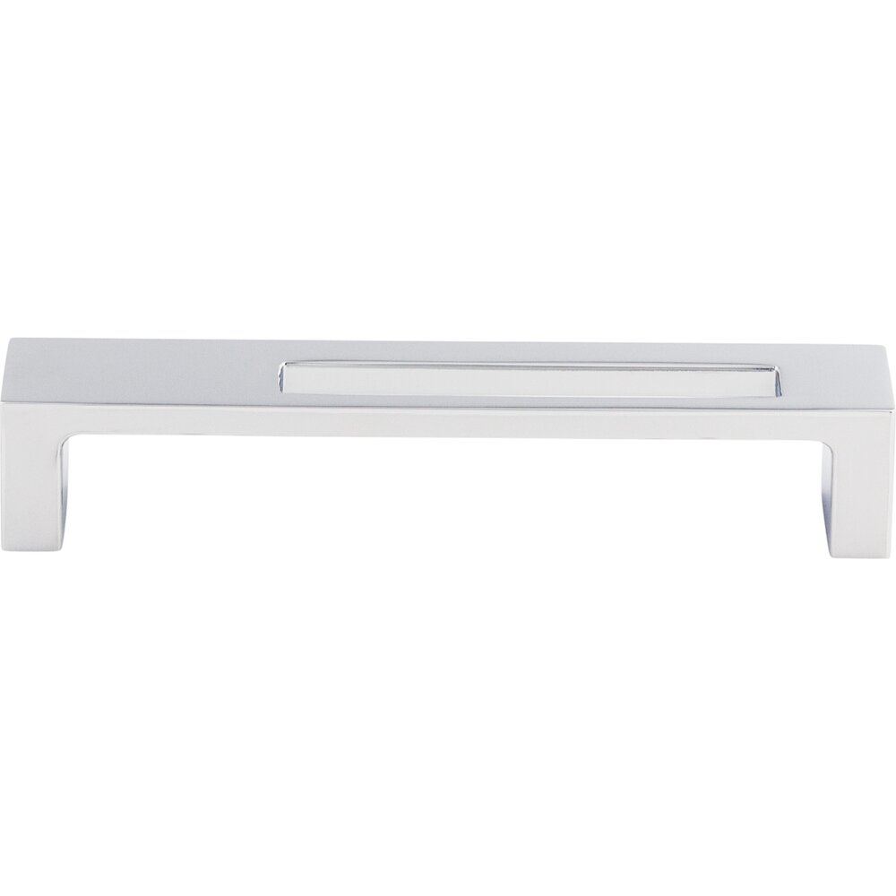 Top Knobs Modern Metro Slot 5" Centers Bar Pull in Polished Chrome