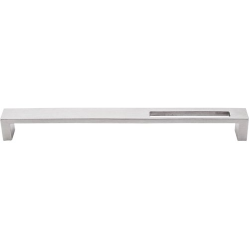 Top Knobs Modern Metro Slot 9" Centers Bar Pull in Brushed Stainless Steel
