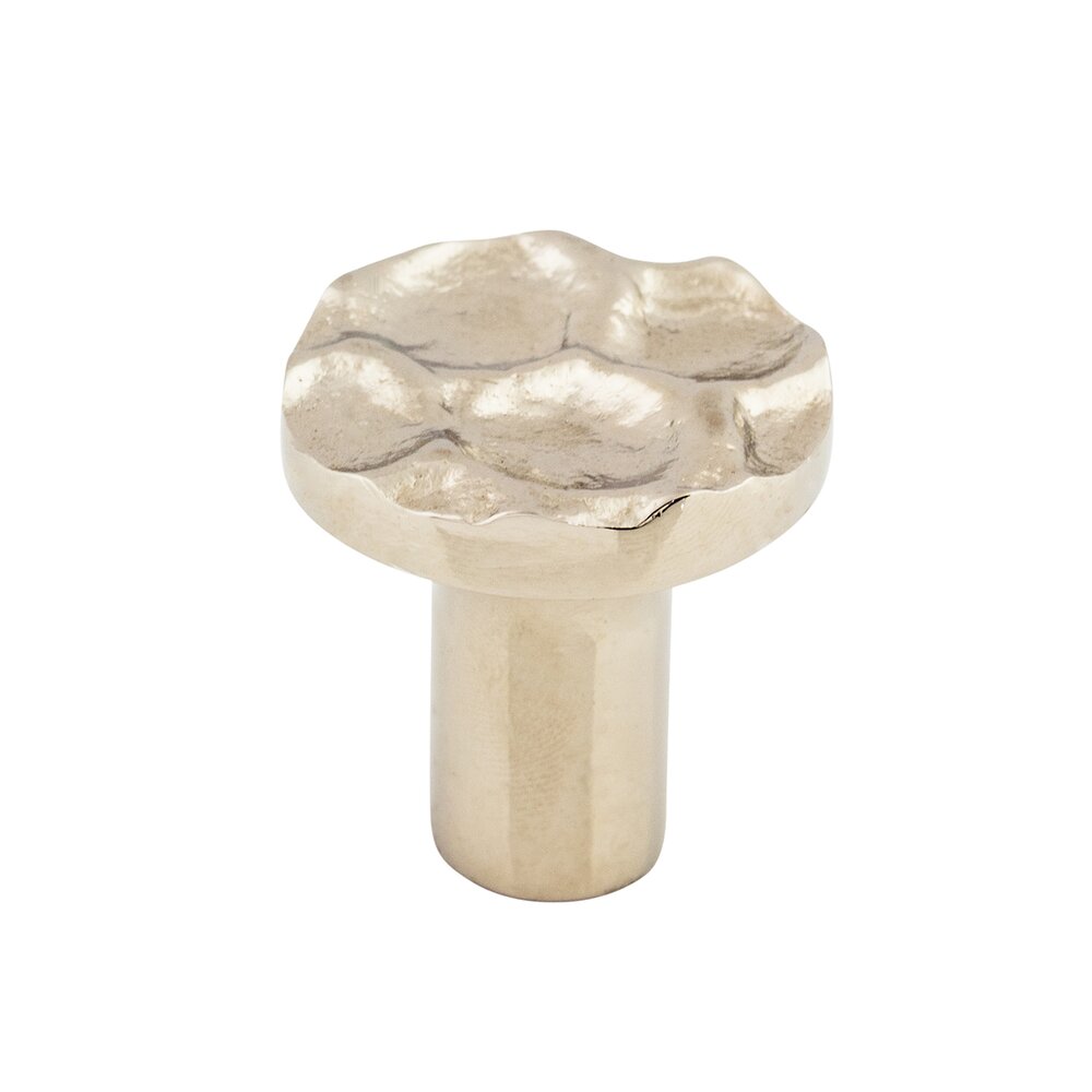 Top Knobs Cobblestone 1 1/8" Diameter Mushroom Knob in Polished Nickel