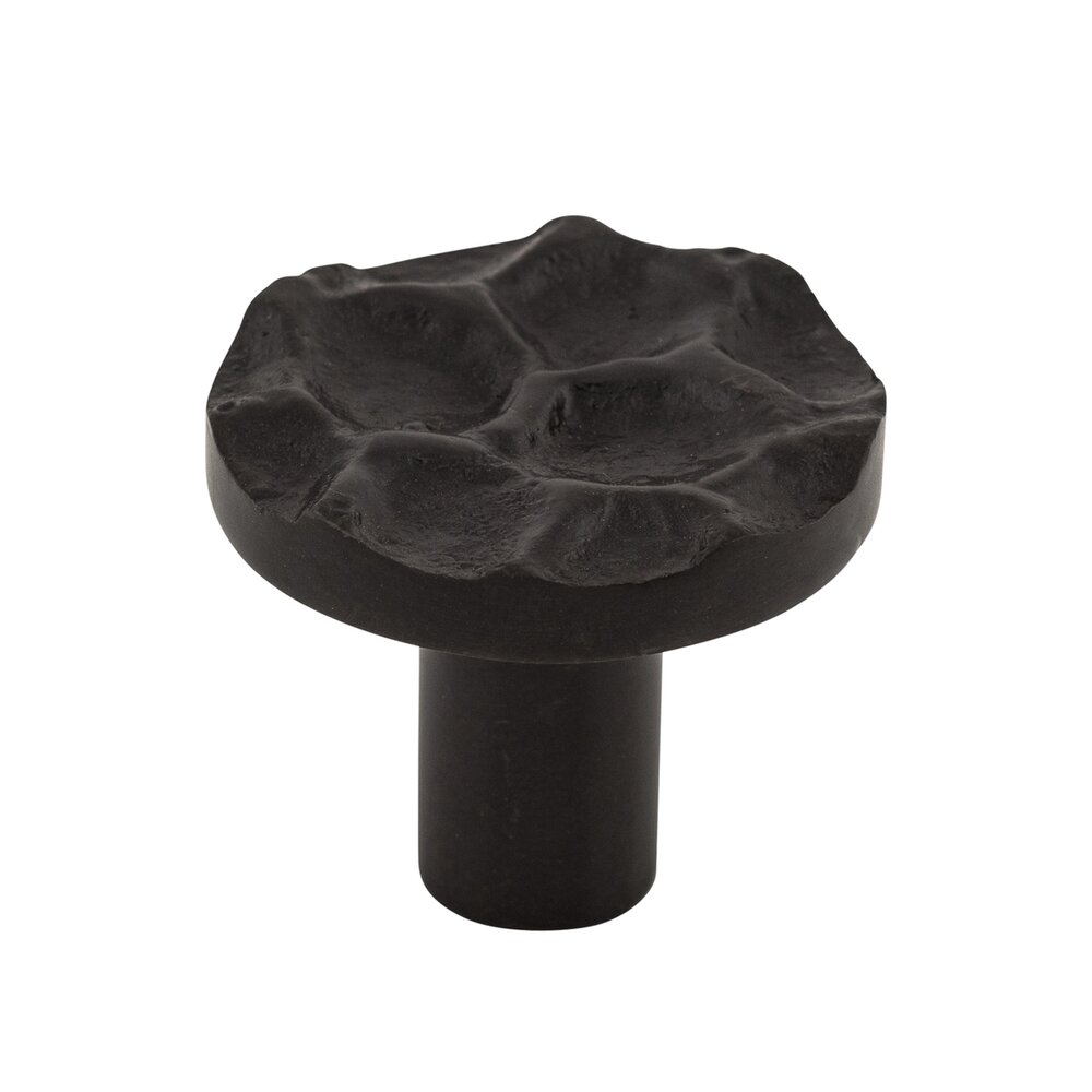 Top Knobs Cobblestone 1 3/8" Diameter Mushroom Knob in Coal Black