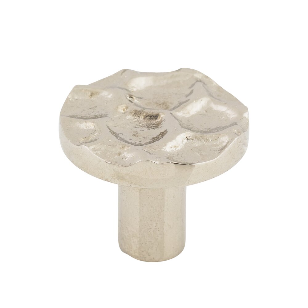 Top Knobs Cobblestone 1 3/8" Diameter Mushroom Knob in Polished Nickel