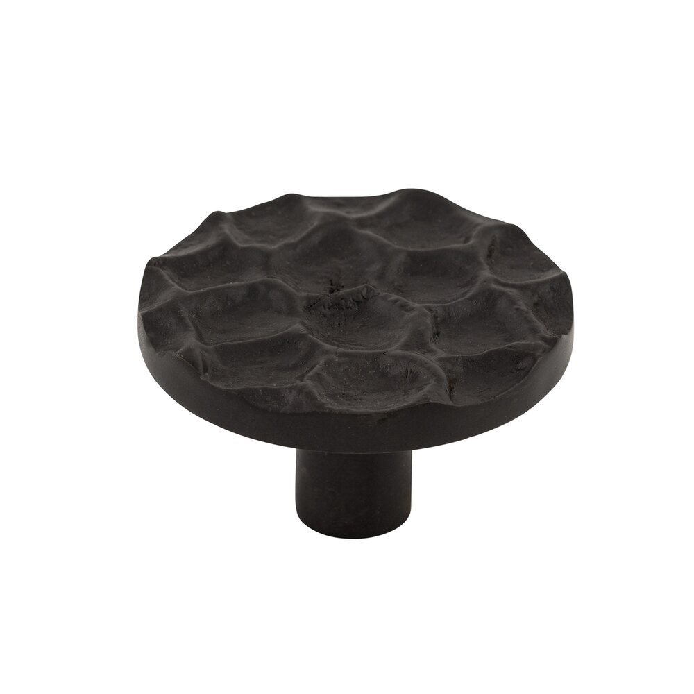 Top Knobs Cobblestone 1 15/16" Diameter Mushroom Knob in Coal Black