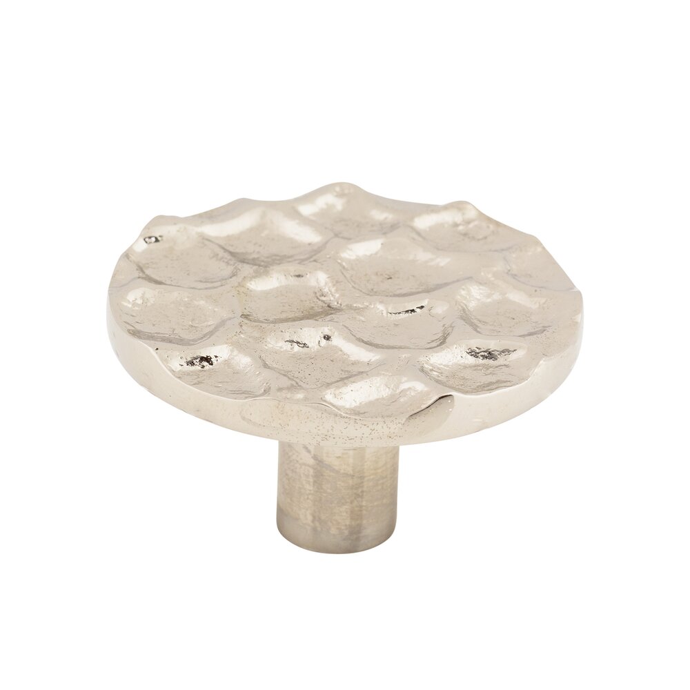 Top Knobs Cobblestone 1 15/16" Diameter Mushroom Knob in Polished Nickel