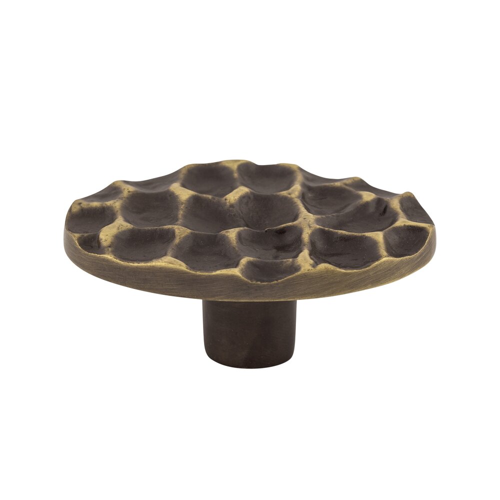 Top Knobs Cobblestone 2 5/8" Long Oval Knob in Brass Antique