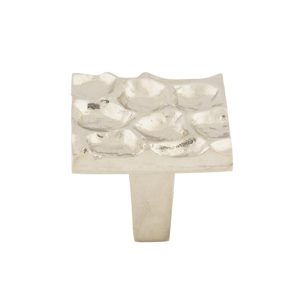 Top Knobs Cobblestone 1 3/8" Long Square Knob in Polished Nickel