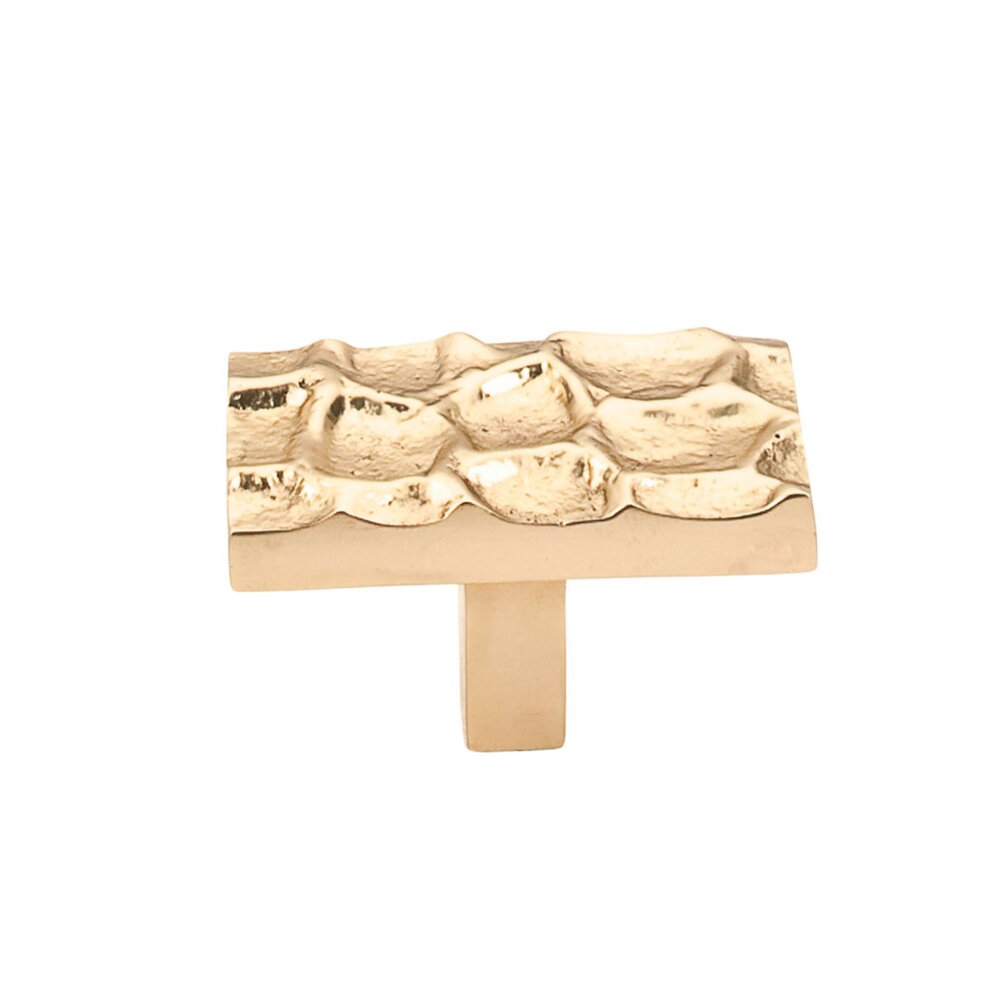 Top Knobs Cobblestone 1 7/8" Long Rectangle Knob in Brass