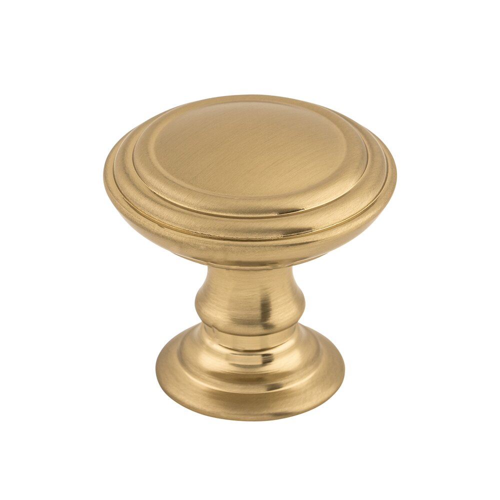 Top Knobs Reeded 1 1/2" Diameter Mushroom Knob in Honey Bronze