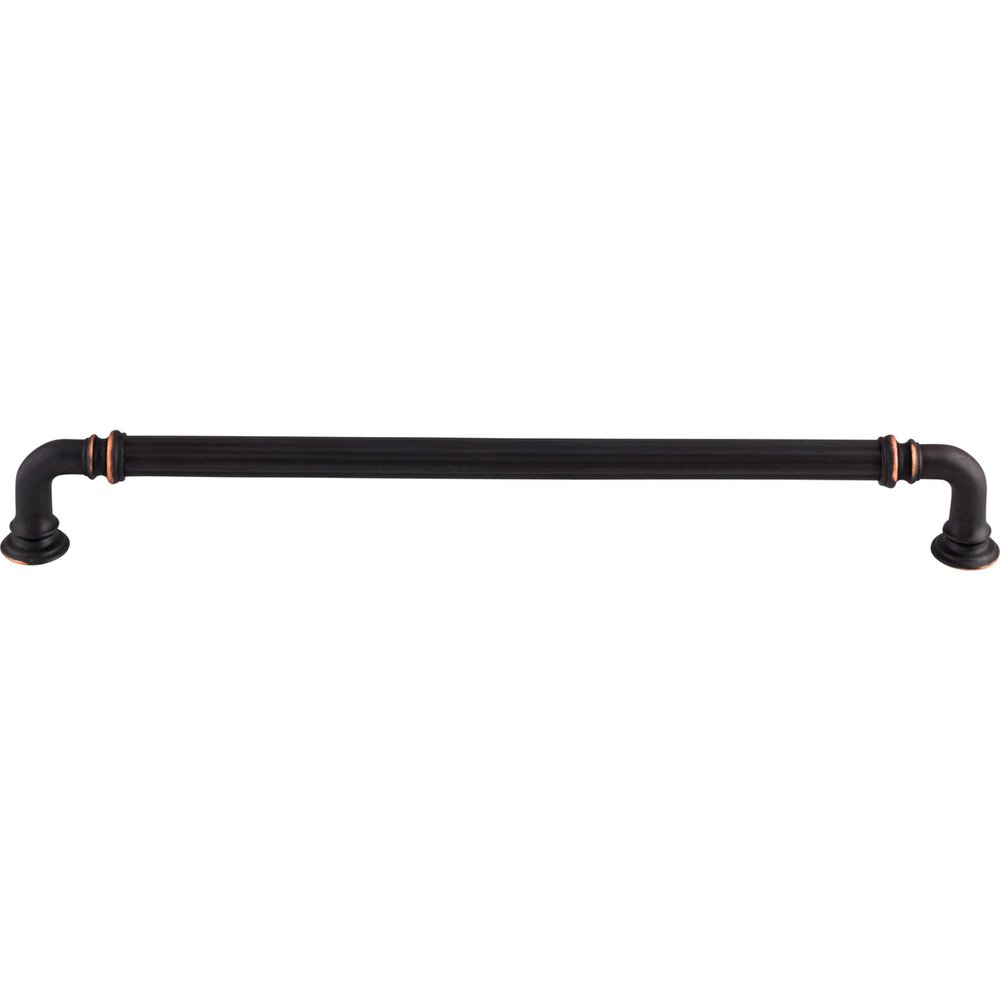 Top Knobs Reeded 9" Centers Bar Pull in Umbrio
