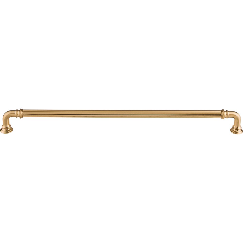 Top Knobs Reeded 12" Centers Bar Pull in Honey Bronze