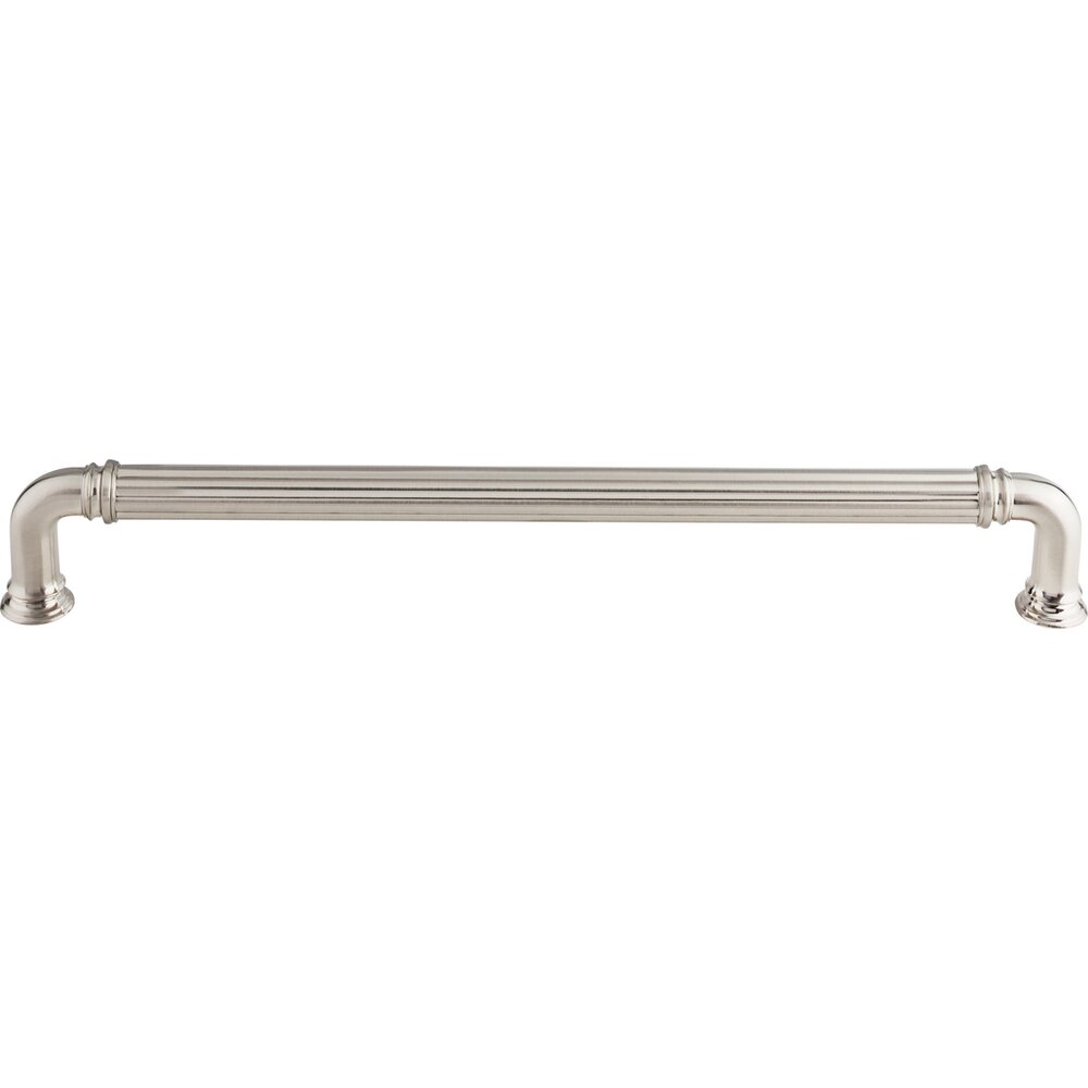 Top Knobs Reeded 18" Centers Appliance Pull in Brushed Satin Nickel