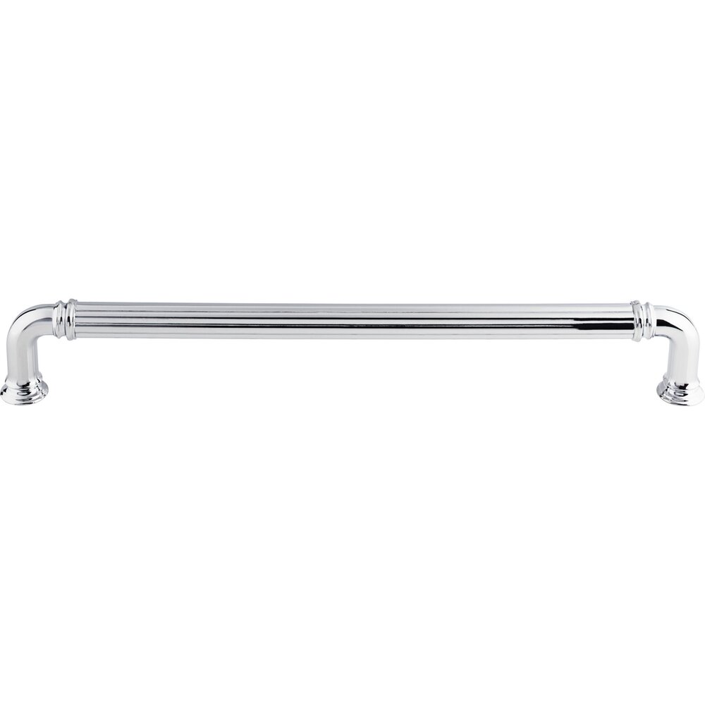 Top Knobs Reeded 18" Centers Appliance Pull in Polished Chrome