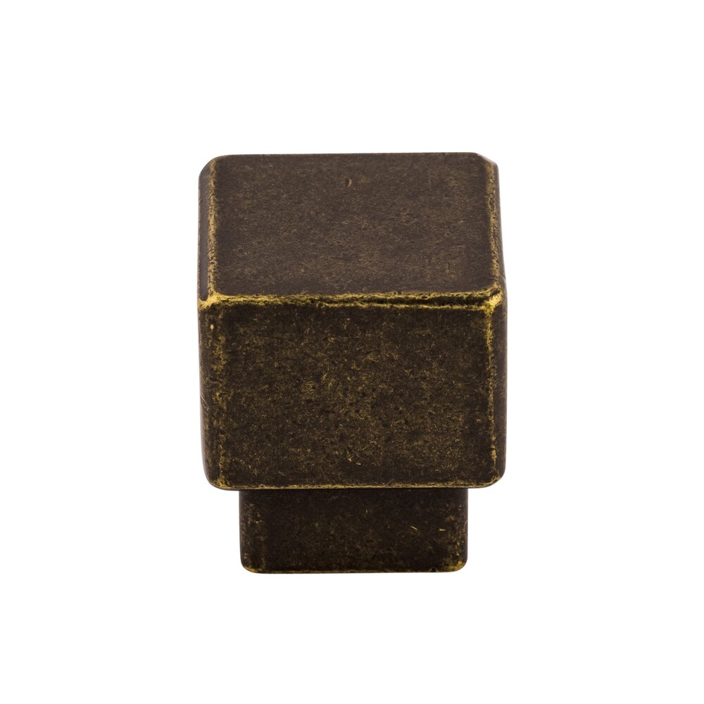 Top Knobs Tapered 1" Long Square Knob in German Bronze