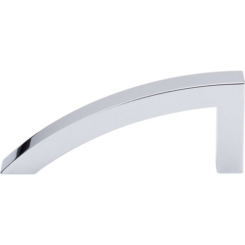 Top Knobs Sloped 3 7/8" Centers Bar Pull in Polished Chrome