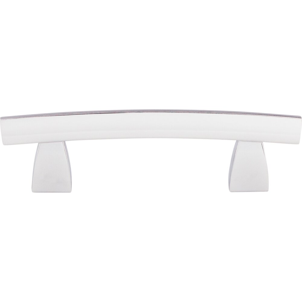 Top Knobs Arched 3" Centers Arch Pull in Polished Chrome