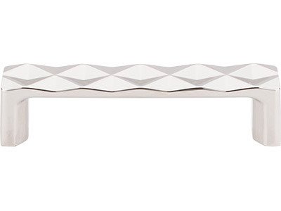 Top Knobs Quilted 3 3/4" Centers Bar Pull in Polished Nickel