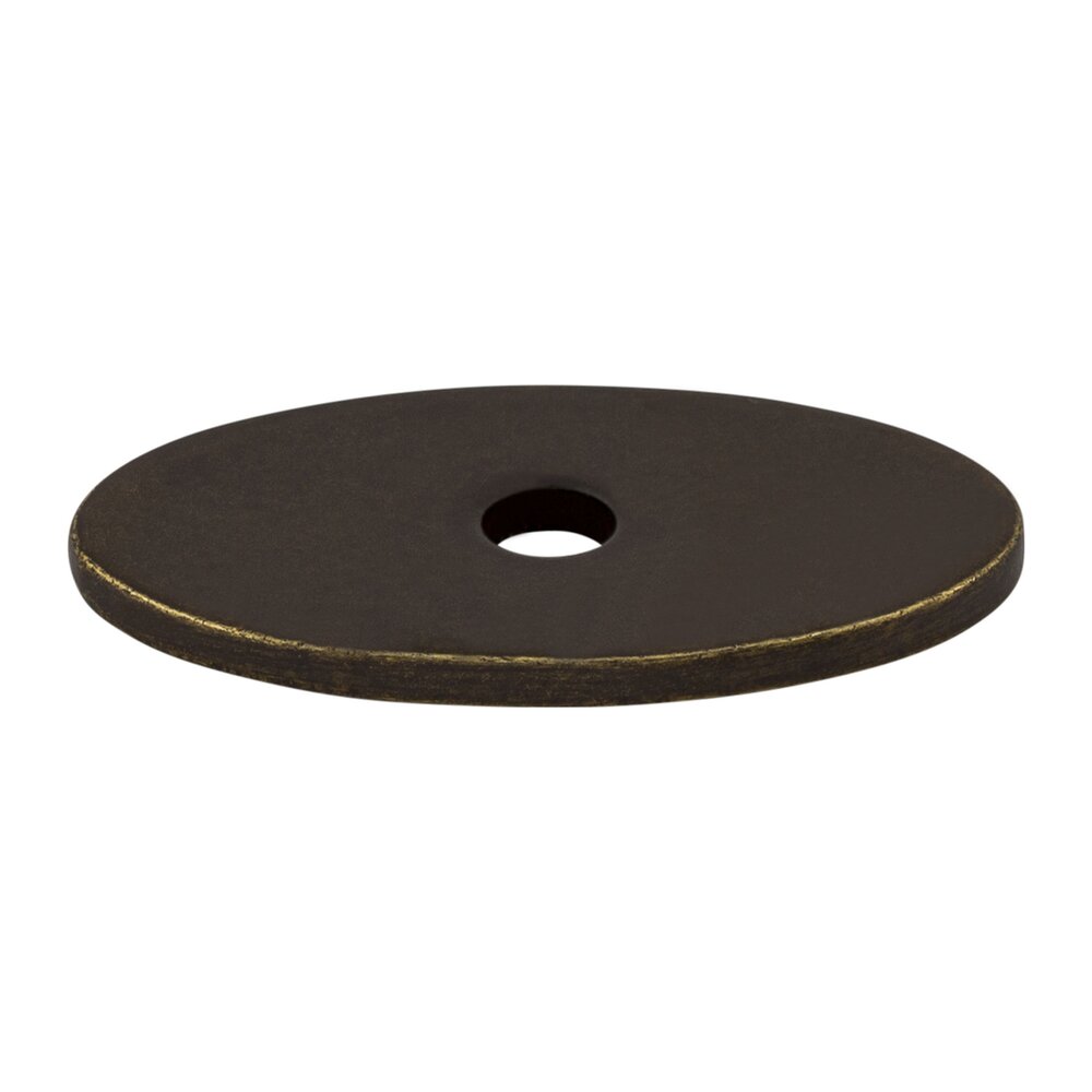 Top Knobs Oval 1 1/4" Knob Backplate in German Bronze