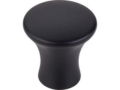 Top Knobs Oculus 7/8" Diameter Mushroom Knob in Flat Black