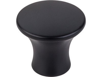 Top Knobs Oculus 1 1/8" Diameter Mushroom Knob in Flat Black