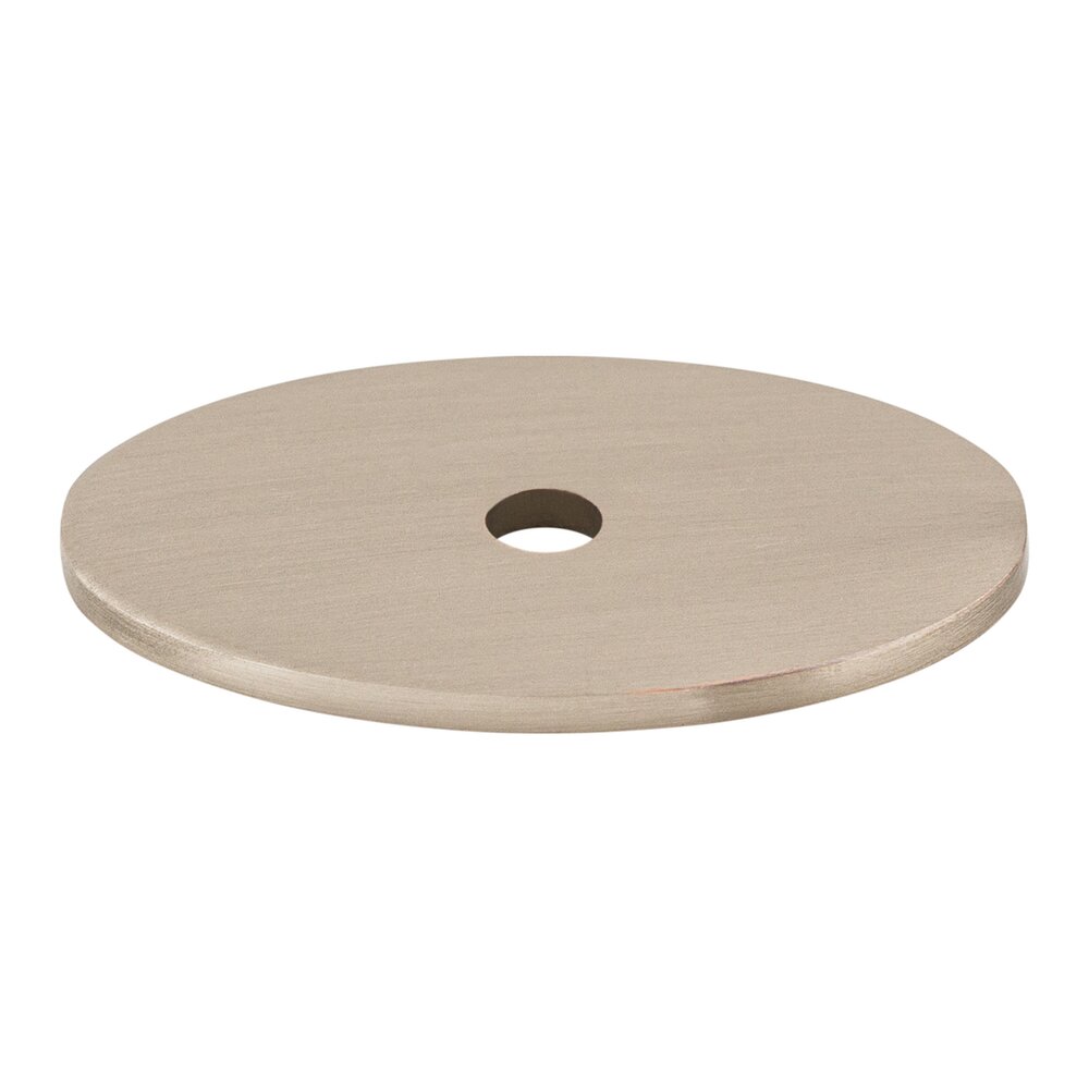 Top Knobs Oval 1 1/2" Knob Backplate in Brushed Satin Nickel