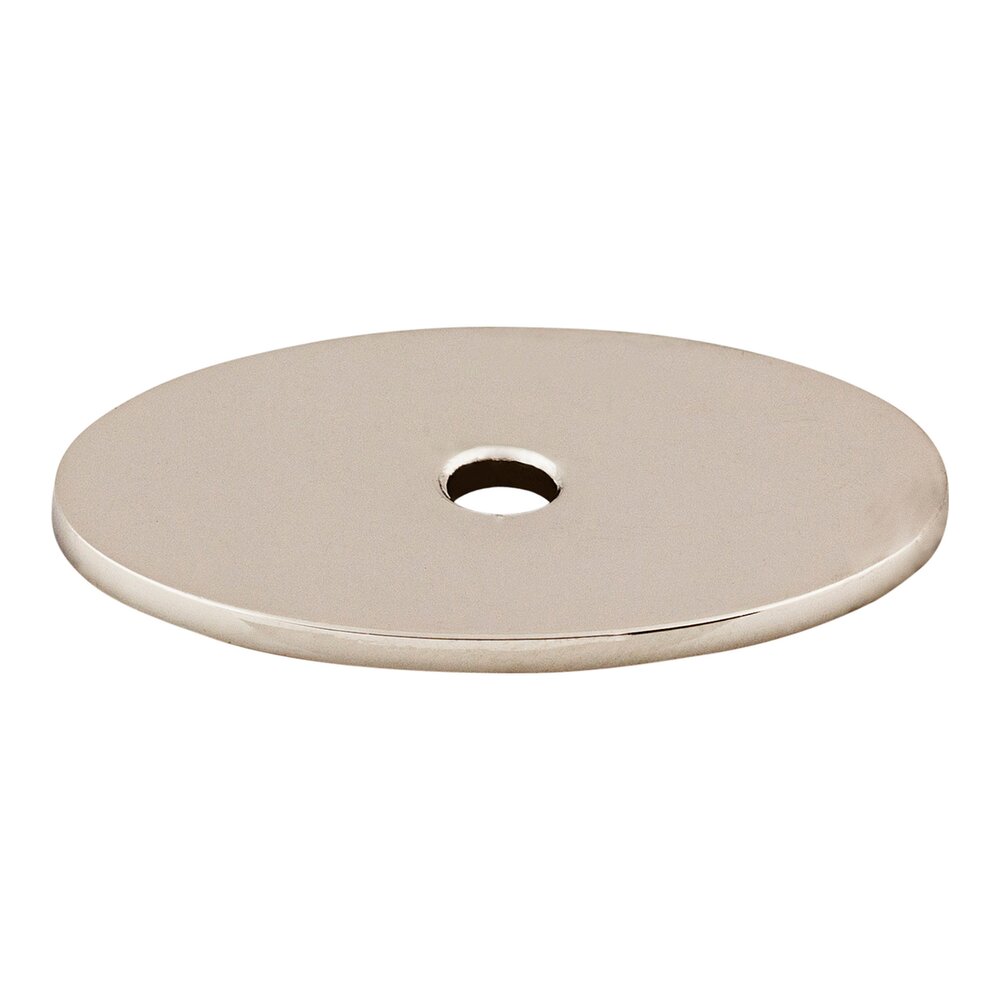 Top Knobs Oval 1 1/2" Knob Backplate in Polished Nickel