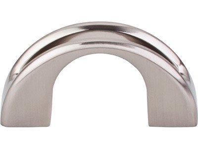 Top Knobs Tango U 1 1/4" Centers Finger Pull in Brushed Satin Nickel