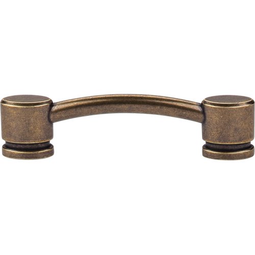 Top Knobs Oval Thin 3 3/4" Centers Bar Pull in German Bronze