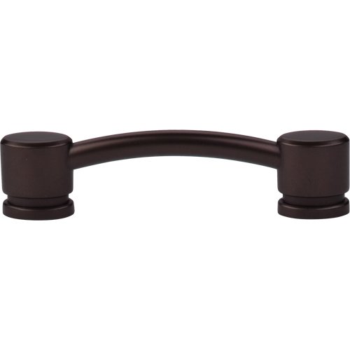 Top Knobs Oval Thin 3 3/4" Centers Bar Pull in Oil Rubbed Bronze