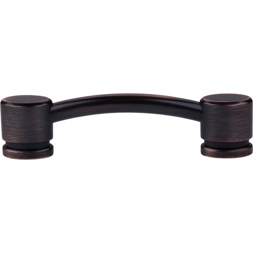 Top Knobs Oval Thin 3 3/4" Centers Bar Pull in Tuscan Bronze