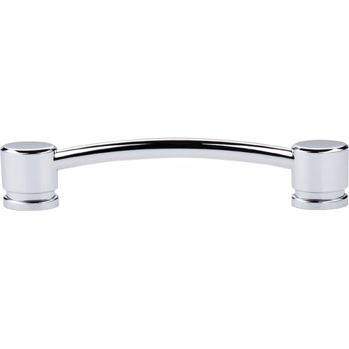 Top Knobs Oval Thin 5" Centers Bar Pull in Polished Chrome