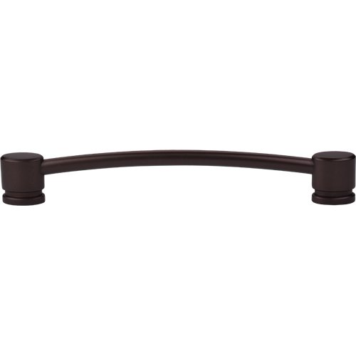 Top Knobs Oval Thin 7" Centers Bar Pull in Oil Rubbed Bronze
